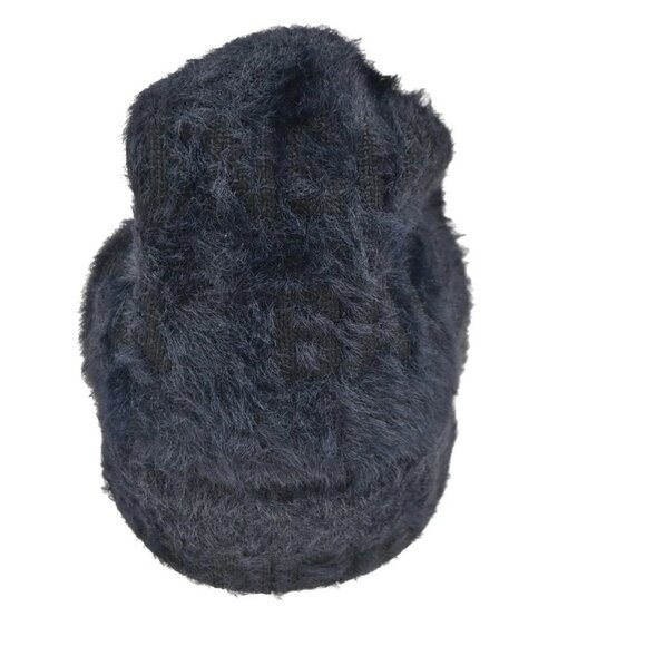 BALENCIAGA LOGO Knit Cap Onesize 55/61 Nylon Wool Fur Black 66RL700 main image 8